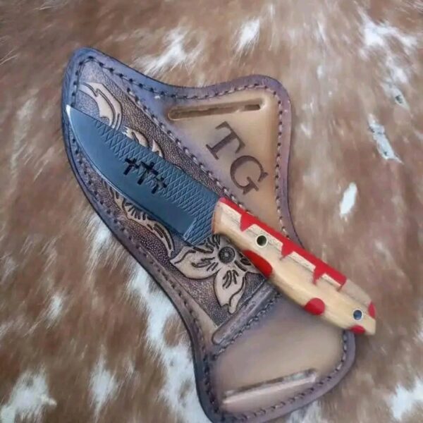 Custom Handmade Resin Handle Cowboy Knife